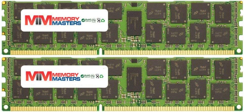 MemoryMasters 32GB (2x16GB) DDR3-1866MHz PC3-14900 ECC RDIMM 2Rx4 1.5V Registered Memory for Server/Workstation
