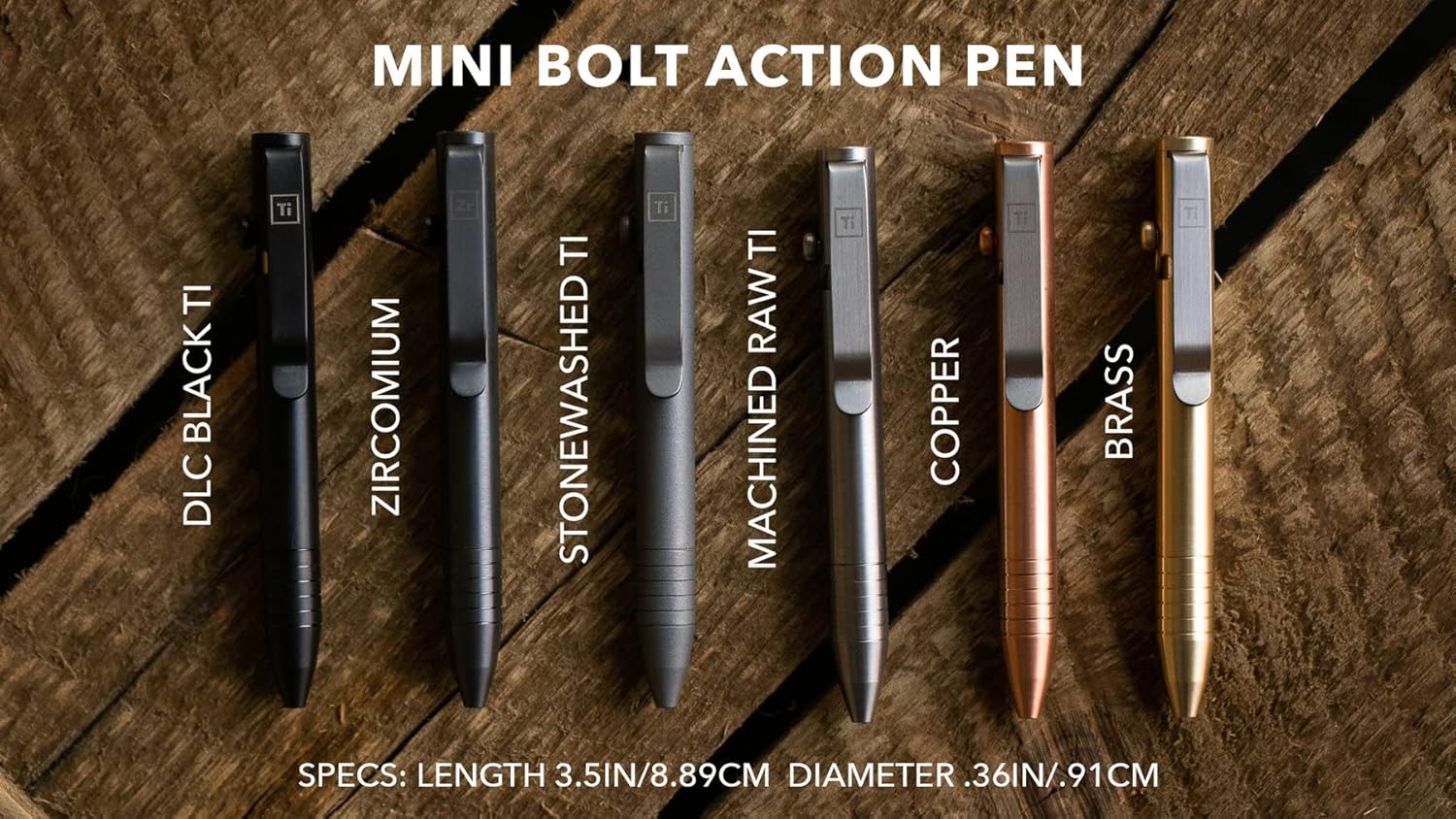 Mini Bolt Action Pen (Zirconium)