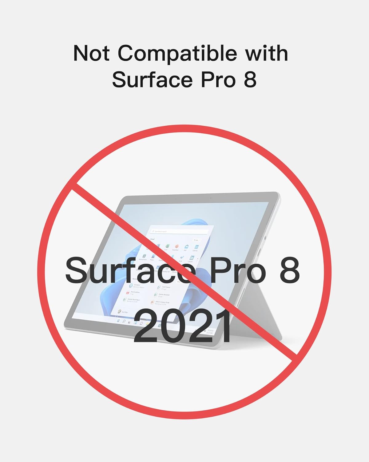 Inateck Surface Pro Keyboard, Bluetooth Surface Pro Keyboard, Compatible with Surface Pro 7/7+/6/5/4 Pack of 2