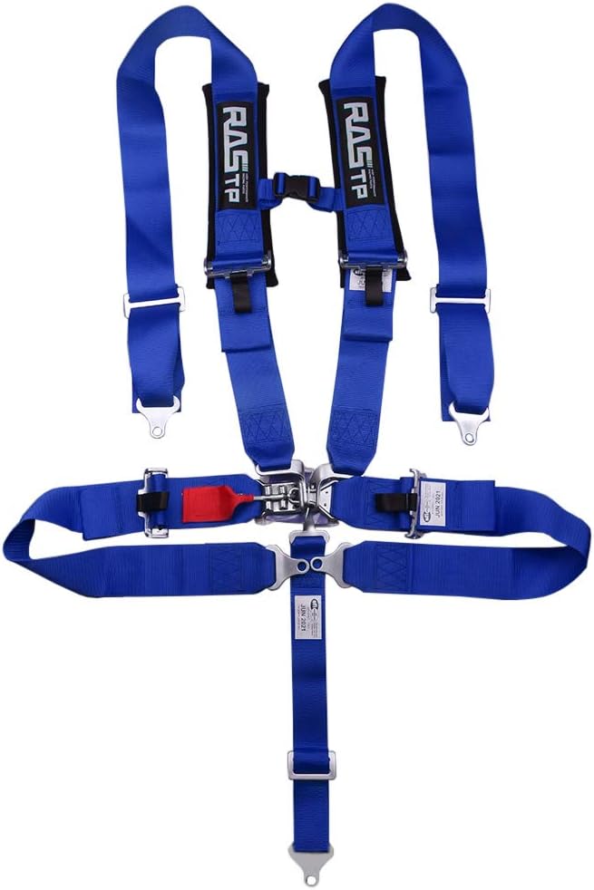 RASTP 5 Point Safety Harness with 3 Inch Padding (Blue) Pack of 2