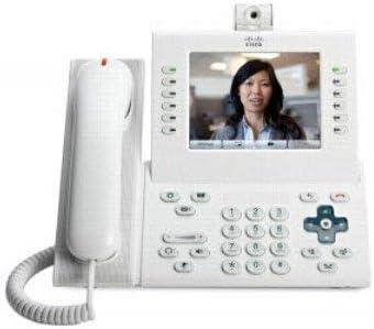 Cisco CP-9971-W-CAM-K9= Unified IP Phone 9971 Standard - IP video phone - IEEE 802.11b/g/a (Wi-Fi) - SIP - arctic white (Renewed) Pack of 2