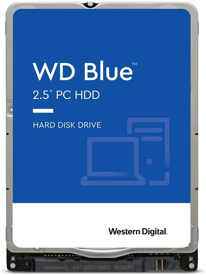 Western Digital 2TB WD Blue Mobile Hard Drive HDD - 5400 RPM, SATA 6 Gb/s, 128 MB Cache, 2.5