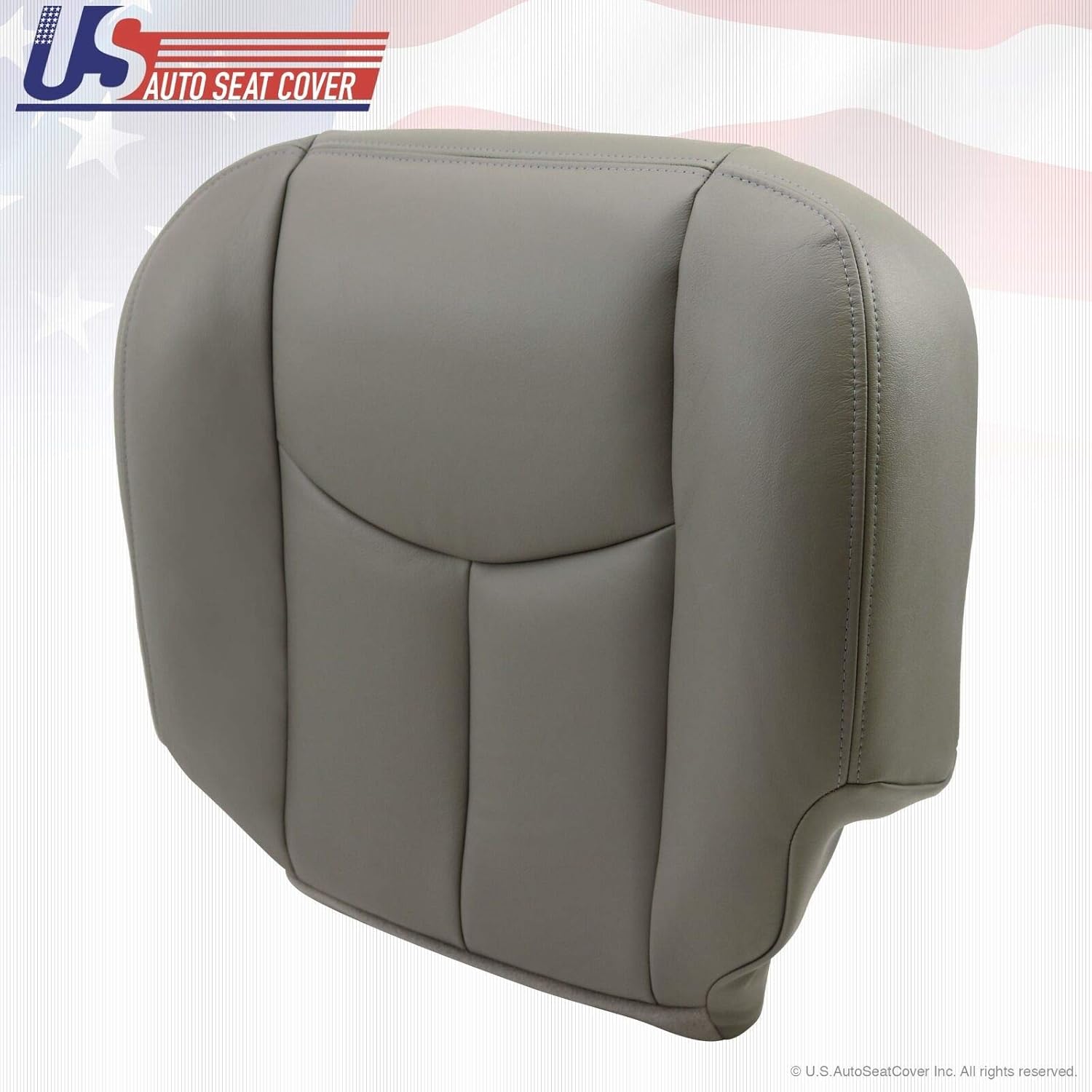 2003 2004 2005 2006 Chevy Tahoe Suburban Driver Bottom Leather Seat Cover Gray
