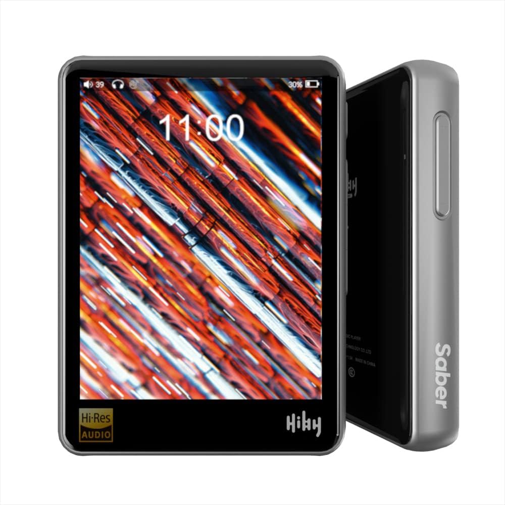 HiBy R3 Pro Saber, Hi-Res Music Player, Hi-Fi Lossless Audio Player, mp3 Player with Bluetooth and WiFi/Tidal&Qobuz Streaming/Dual ES9218P Chips/2.5mm Balanced Output/Full Touch Screen (Black)