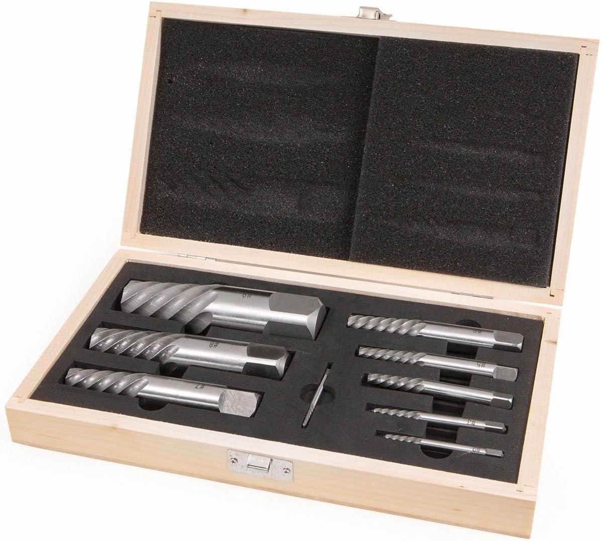 9PC JUMBO SCREW EXTRACTOR SET BOLT STUD PIPE REMOVER EZ EASY OUT 5/64-1 1/16