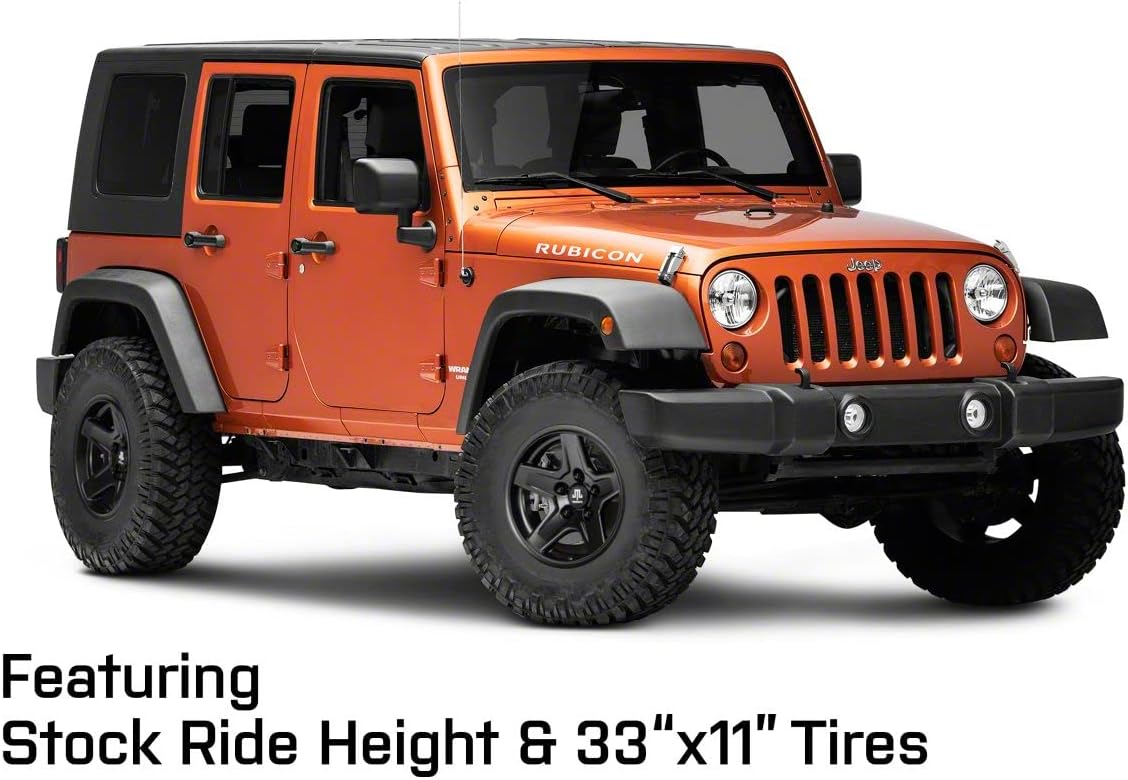 Mammoth Boulder Black Wheel; 16x8 Compatible with 07-18 Jeep Wrangler JK