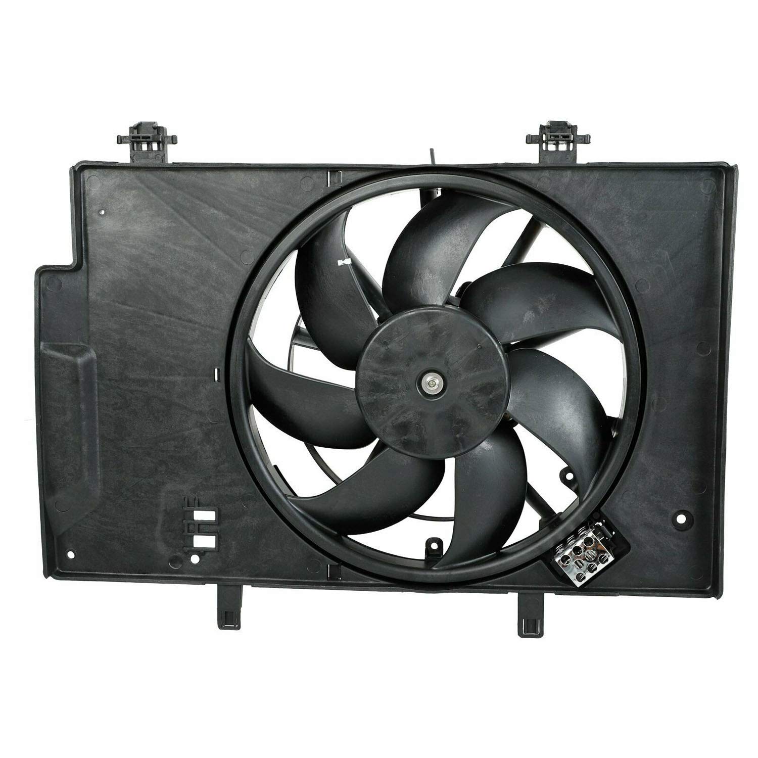 TYFYB Radiator AC A/C Condenser Cooling Fan Assembly Fit 2011-2018 Fiesta 1.0/1.6L #FO3115186, C1B18C607FA Pack of 2