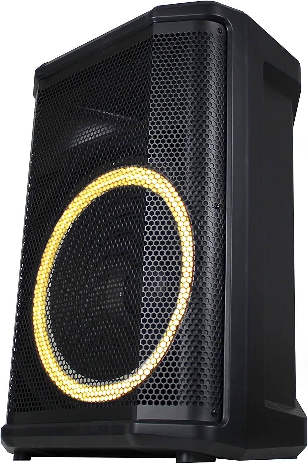 Norcent Portable Bluetooth Karaoke Party DJ Speaker with Remote Control and Sound Activated LED Light Show, 12