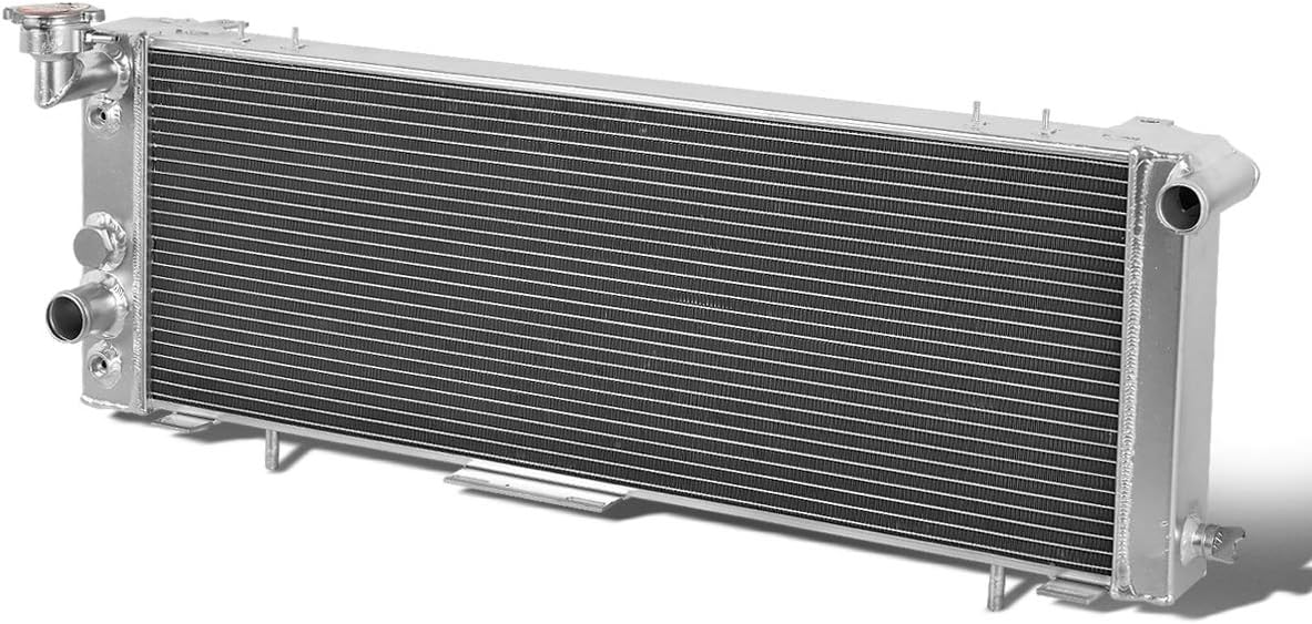 Full Aluminum 3-Row Racing Radiator Compatible with Jeep Cherokee Comanche 2.5L 4.0L 1991-2001