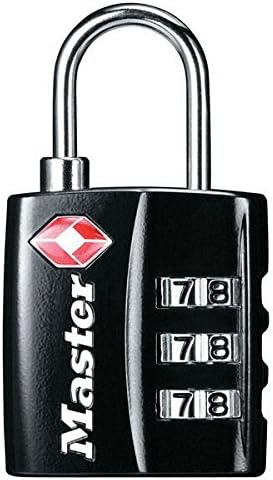 Master Lock 4680DBLK TSA Accepted Set Your Own Combination Lock, Black, 24-Pack