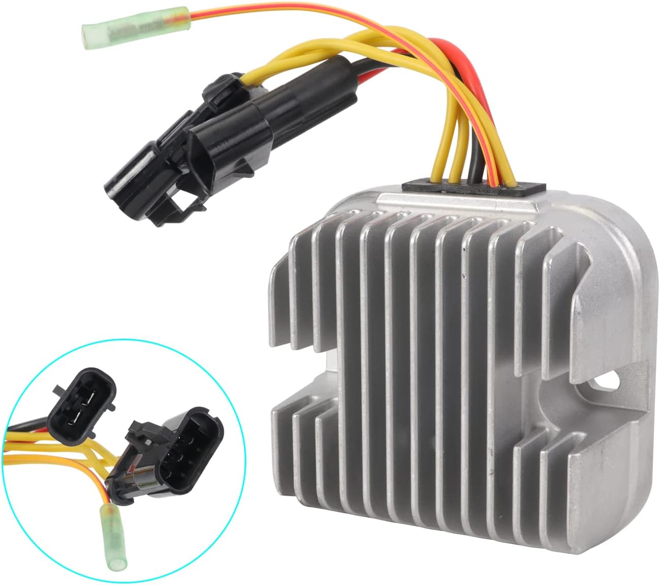 PISCISD 4012748 Polaris Voltage Regulator Rectifier Fit for Polaris Rnager 500 2010-2012， Polaris Ranger 800 2011-2013， Polaris Ranger Crew 500 ， Pilaris RZR 4 800 Polaris RZR Pack of 2