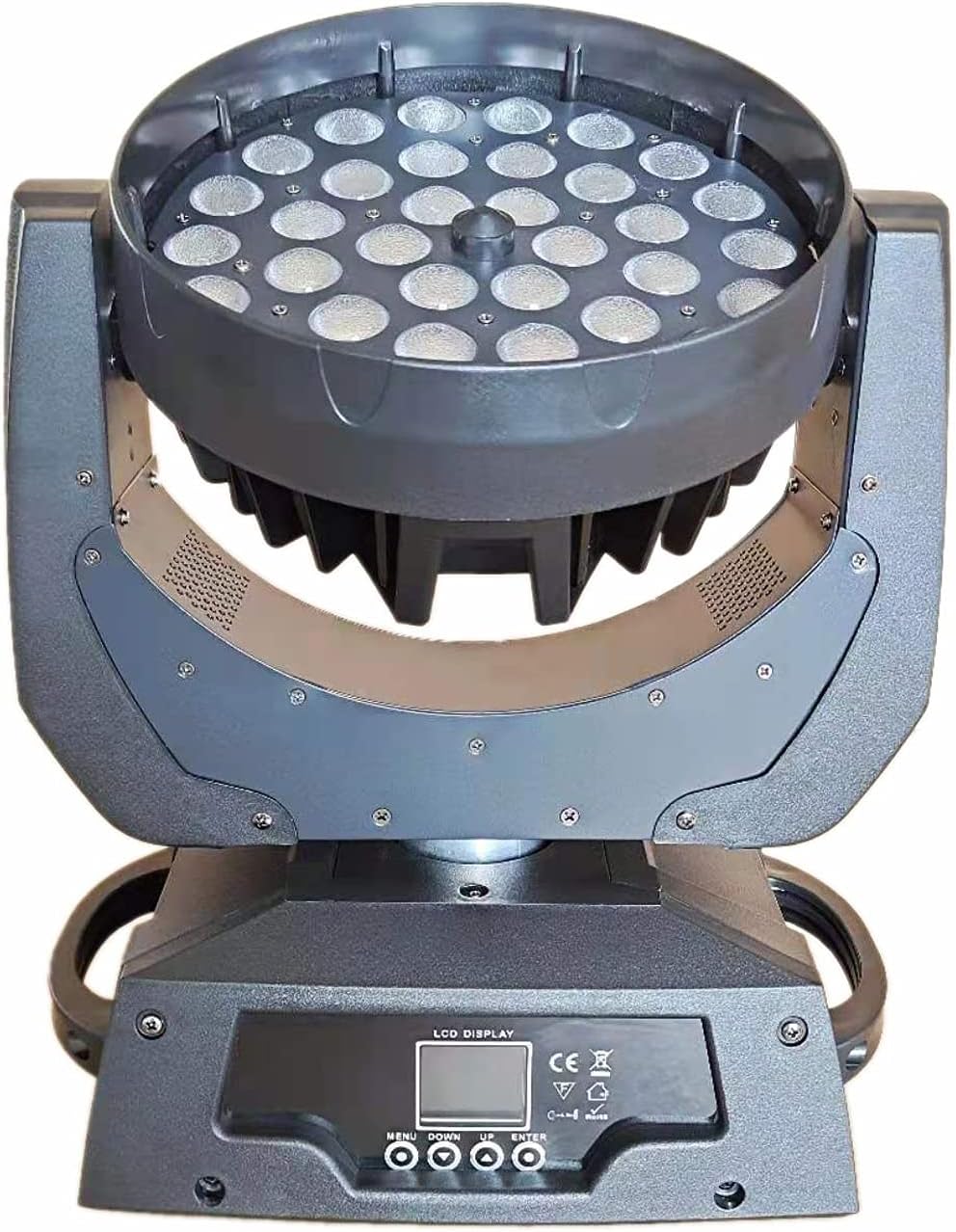 JUNMAN 36x18W RGBWAUV 6 in 1 Led Zoom Moving Head DJ Disco Stage Wash Light DMX512 18 Channels Effect Lighting