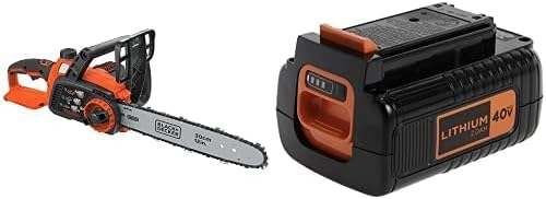 BLACK+DECKER 40V Max Cordless Chainsaw, 12-Inch (LCS1240)