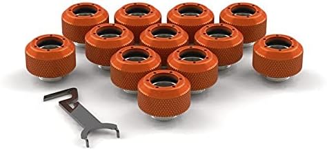 PrimoChill 1/2in. Rigid RevolverSX Series Fitting - 12 Pack - UV Green