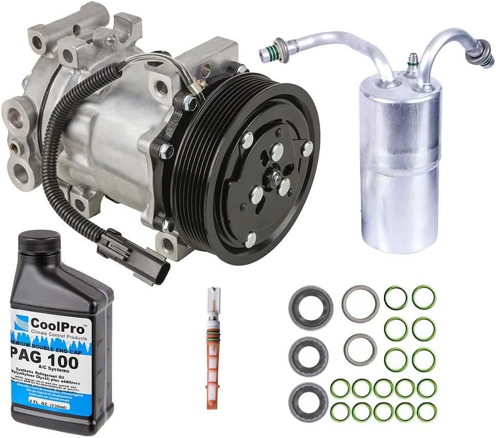 AC Compressor & A/C Kit For Dodge Ram Pickup w/Gas Engine 1994 1995 1996 1997 1998 1999 2000 2001 - BuyAutoParts 60-80118RK New