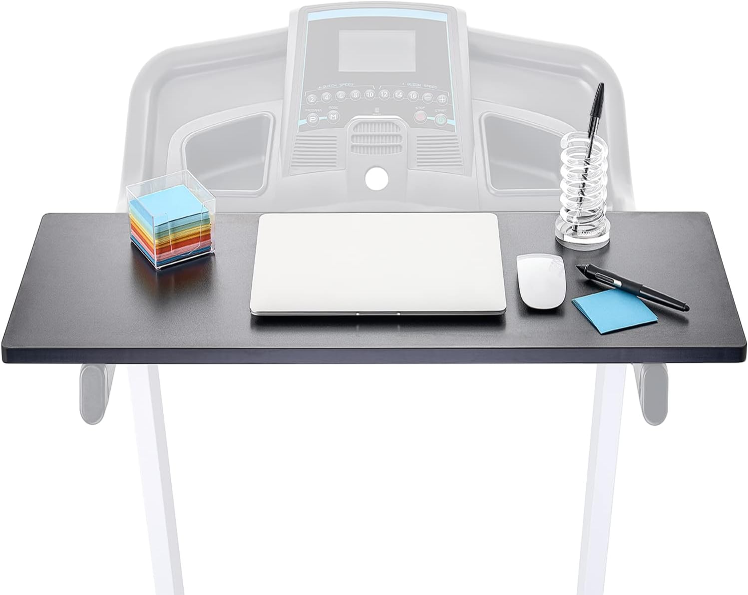 Treadmill Desk Attachment - Adjustable Treadmill Laptop Holder - Easy to Set Up Laptop Stand for Treadmill - Universal Treadmill Accessories for Reading - Treadmill Laptop Desk Workstation Pack of 2