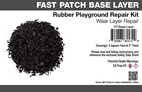 Fast Patch Poured-in-Place Surfacing Base Layer Repair Kit Fix Rubber Playground