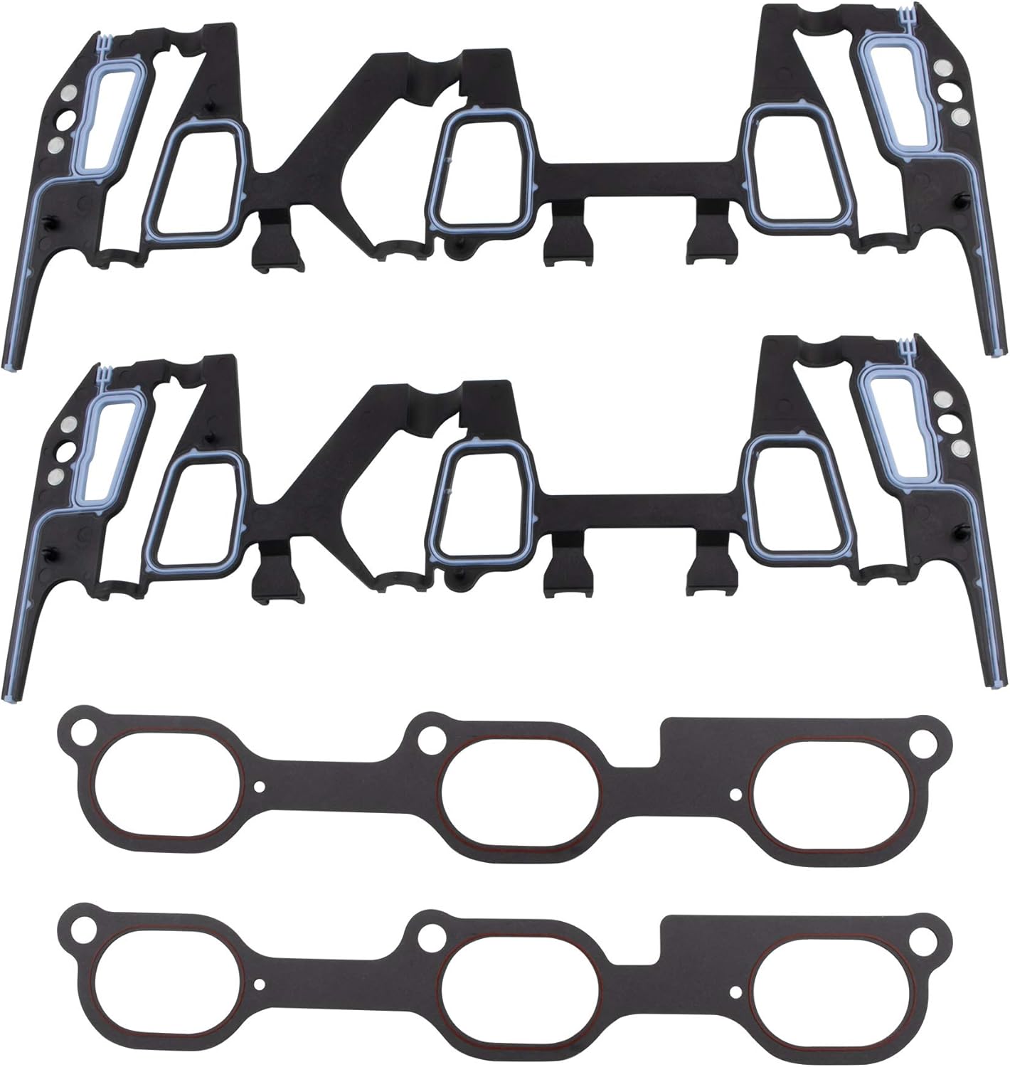 MYSMOT HS9071PT-3 Cylinder Head Gasket Set Compatible with 2005 2006 2007 2008 2009 Chevrolet Equinox / 2006 2007 2008 2009 Pontiac Torrent (3.4L V6 OHV VIN F) Pack of 2