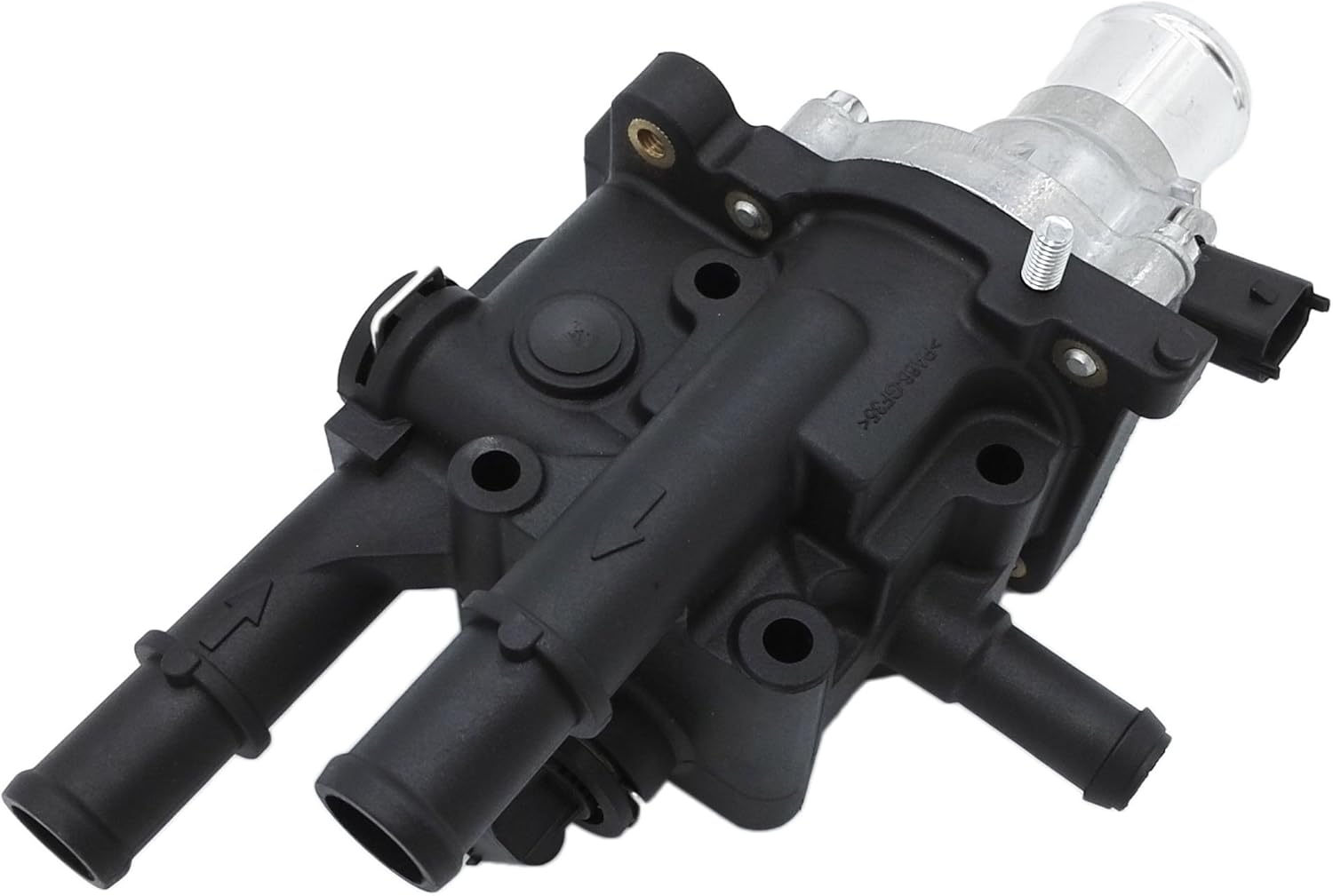Engine Coolant Thermostat Housing Assembly for 2009 2010 2011 Chevy Chevrolet Aveo Aveo5 2009 Pontiac G3 G3 Wave 1.6L 96984102 25189437 15-81766 Pack of 2