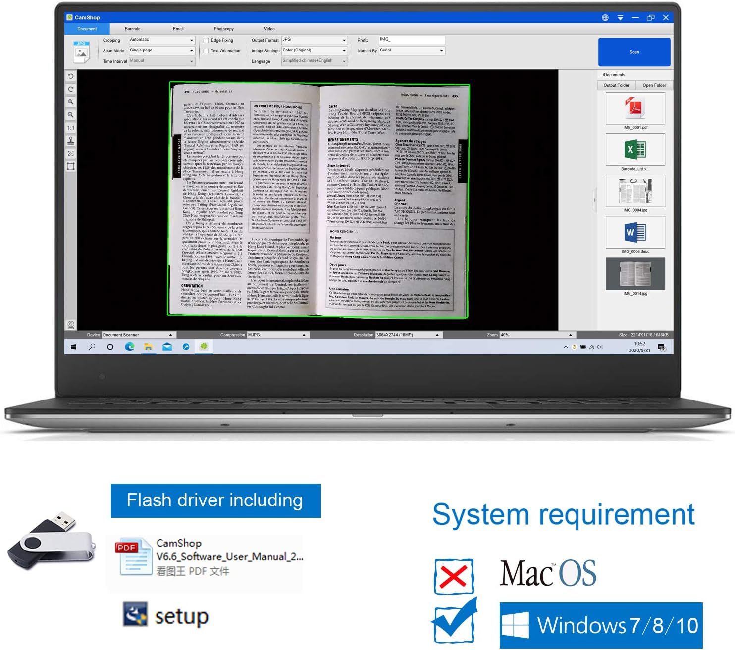 Document Cameras Scanner,10MP CMOS,Visual Presenter Max A3 Size,OCR Technology,W/LED Light and Micphone,Easy-to-Use Tools for 100P Book Scanner PDF, Portable for Teacher,Classroom and Conference
