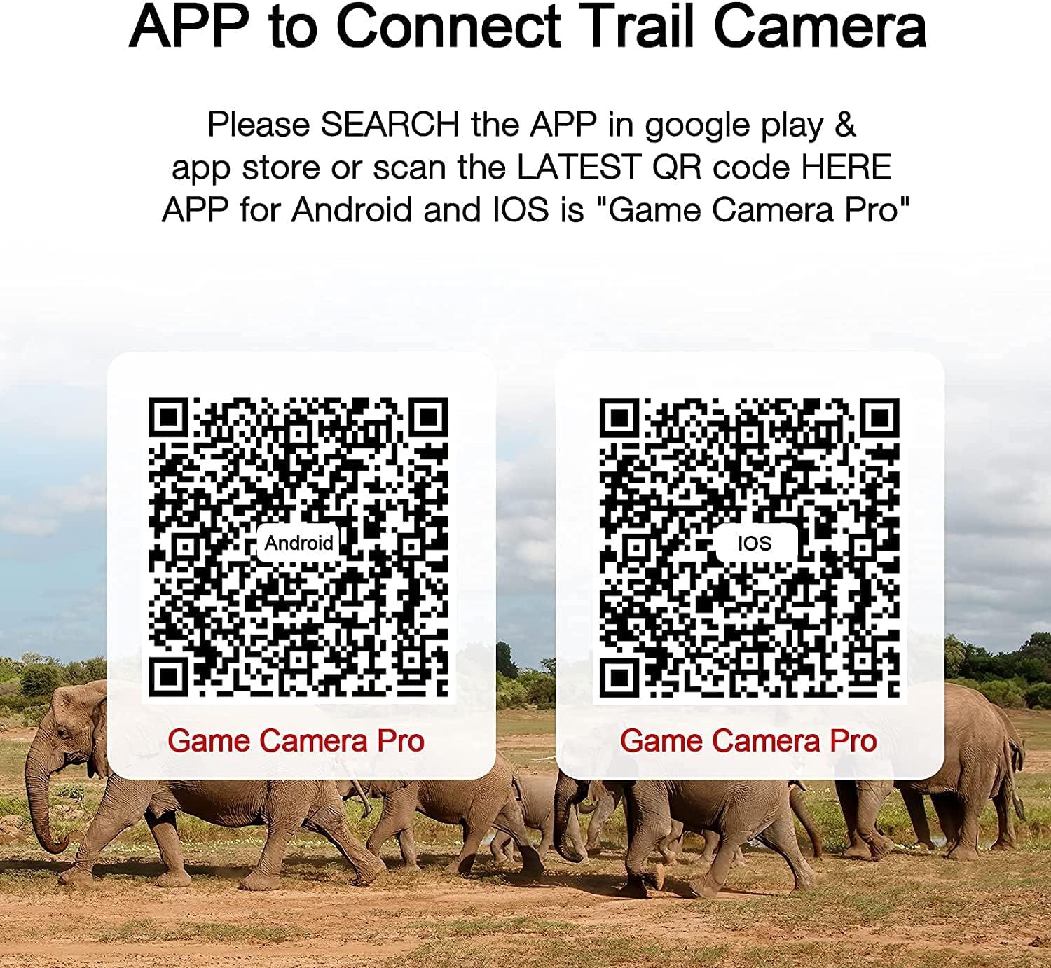 Trail Camera 4K WiFi 30MP - WiFi Trail Camera Bluetooth Game Camera with 940nm No-Glow IR LEDs Night Vision Trail Cam 0.2s Motion Activated Wildlife Hunting Camera Waterproof IP66 Wildlife Tracking Pack of 2