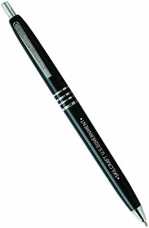 Skilcraft 7520-00-935-7136 U.S. Government Retractable Black Barrel Medium Point Ball Point Pen, Black Ink, Pack of 36 Pack of 2