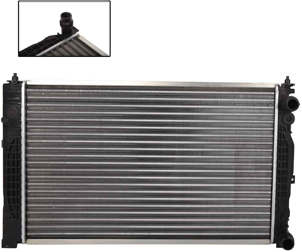 TOPAZ 8D0121251P Radiator, Engine Radiator Replacement for 1997-2002 Audi A4 Quattro 1.8L 2004 Volkswagen Passat 4.0L Pack of 2