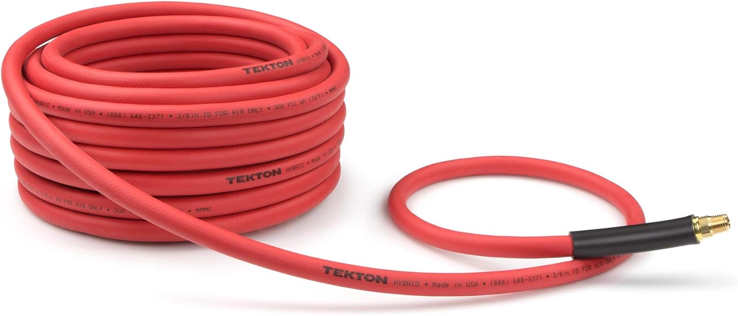 TEKTON 1/2 Inch I.D. x 100 Foot Rubber Air Hose (250 PSI) | 46368