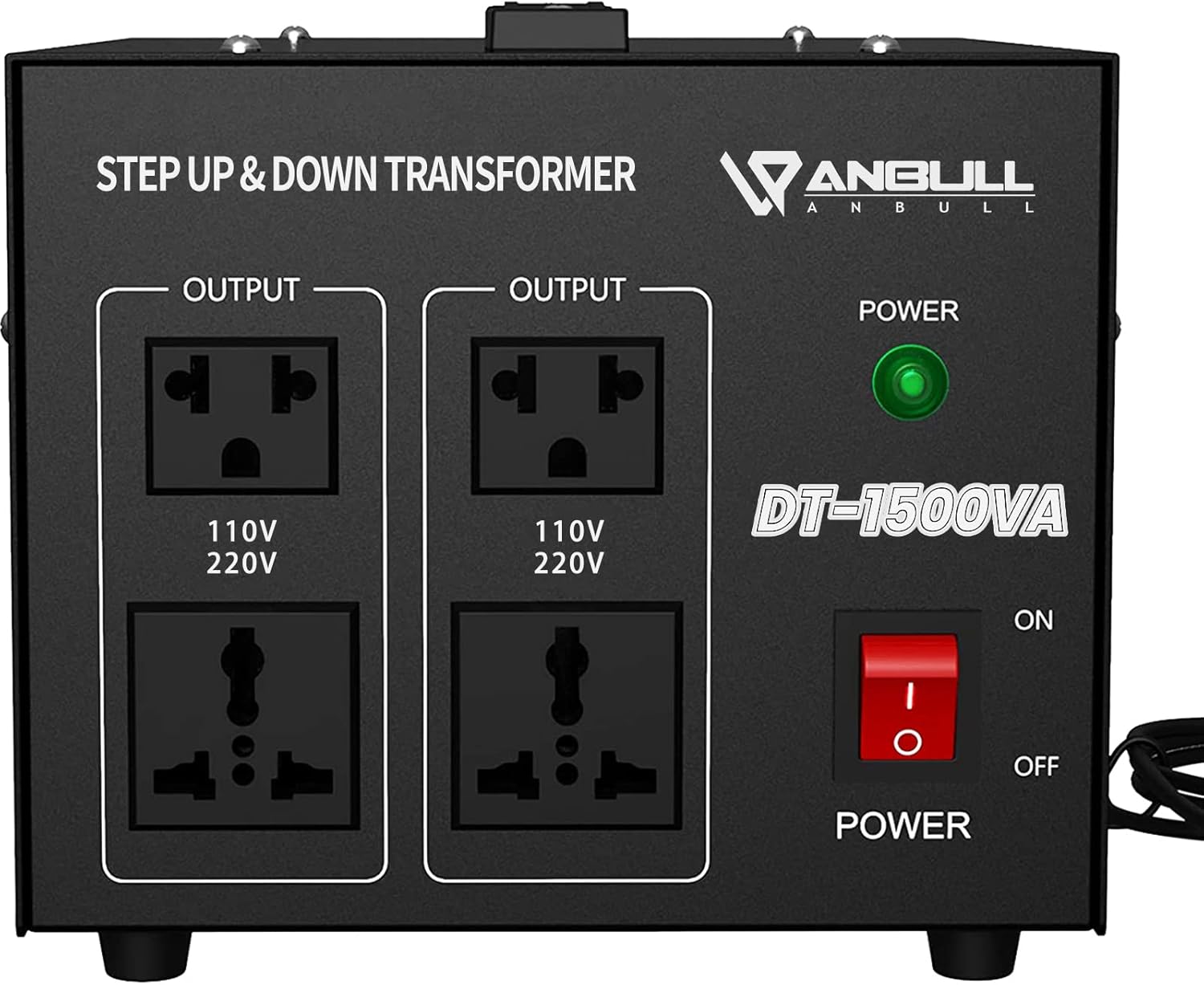 Anbull Voltage Converter 3000 Watt Voltage Transformer, 220V / 230V / 240 Volt to 110V / 120 Volt or 110V / 120 Volt to 220V / 230V / 240 Volt, Heavy Duty Step Up & Down Transformer Converter