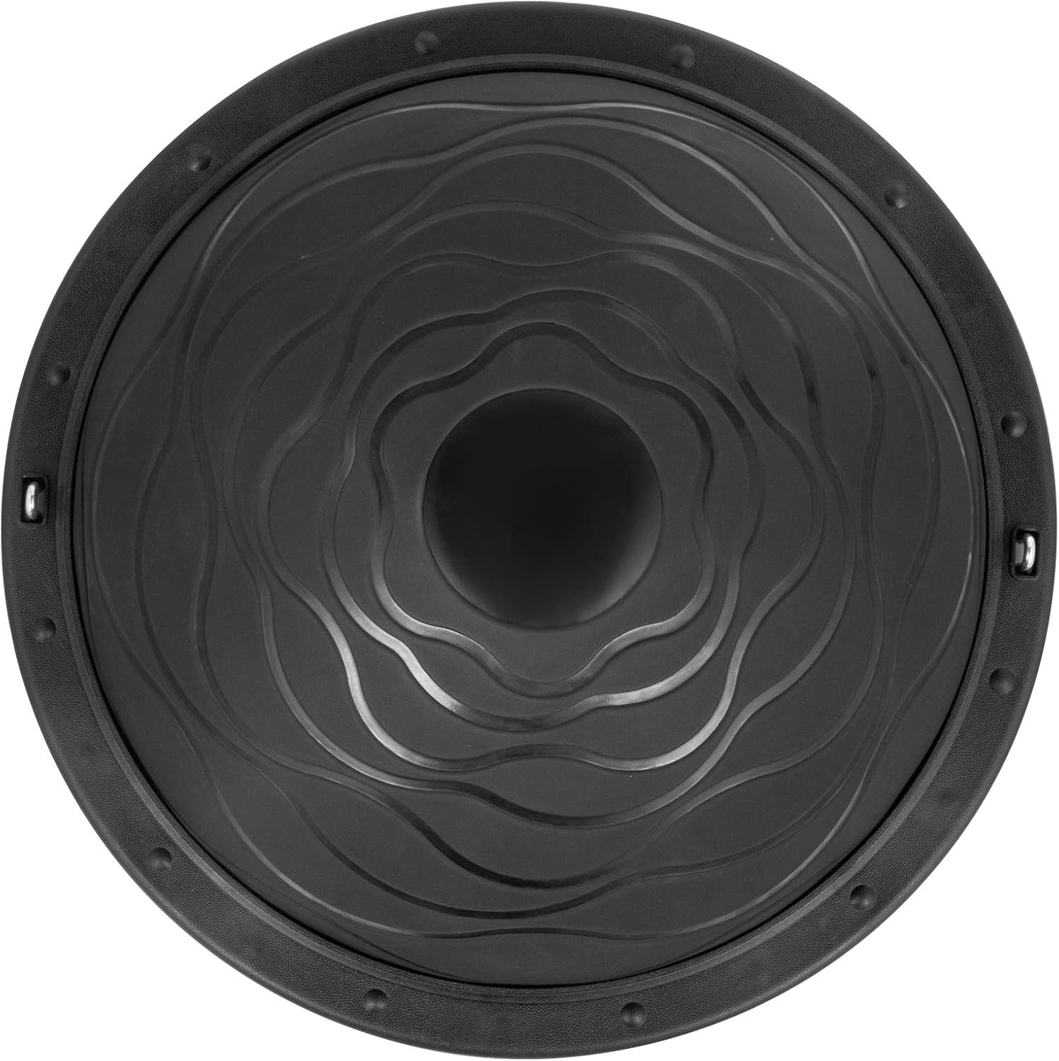 Balance Trainer 23 inch, 1100LBS Half Balance Ball ,Black,Exercise Half Ball with Resistance Bands and Foot Pump,for Yoga Fitness, Stability Workout, Strength Exercise, Physical Therapy & Gym Pack of 2