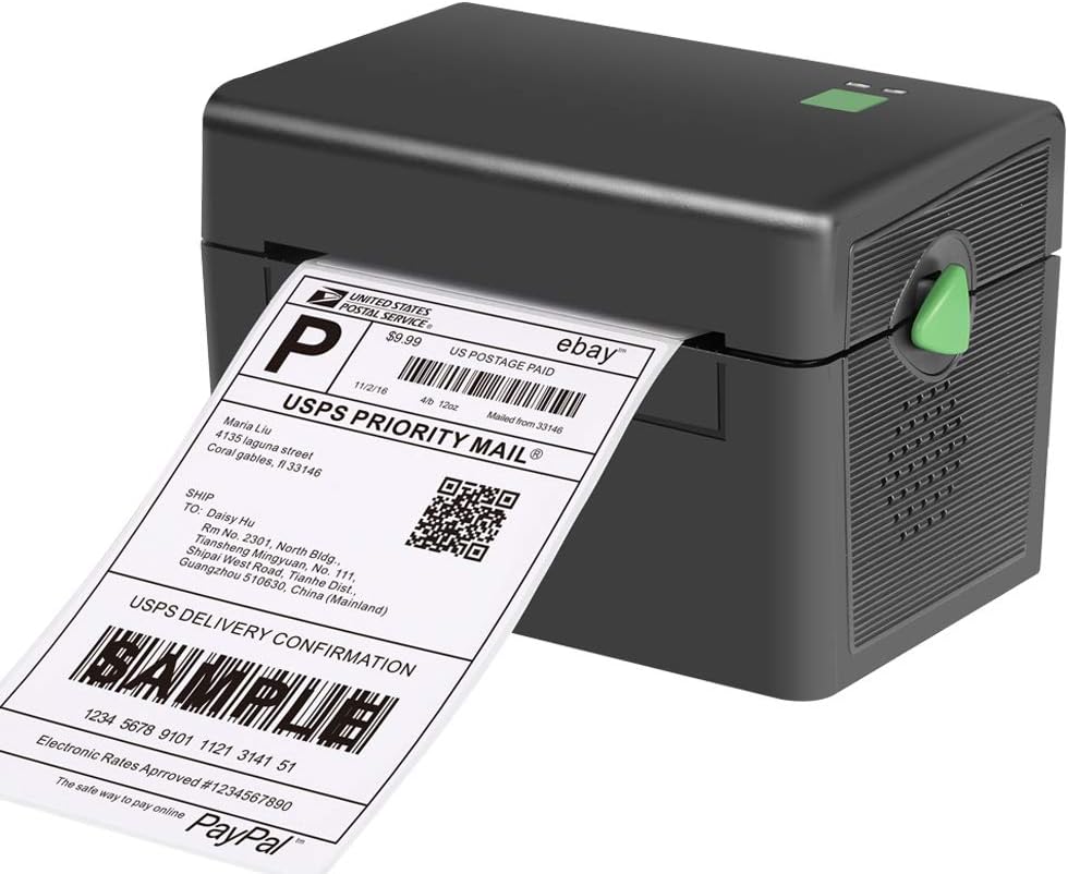 Thermal Shipping Label Printer - Commercial Grade Direct Thermal High Speed Printer - Compatible with Amazon, Ebay, Etsy- 4×6 Thermal Printer