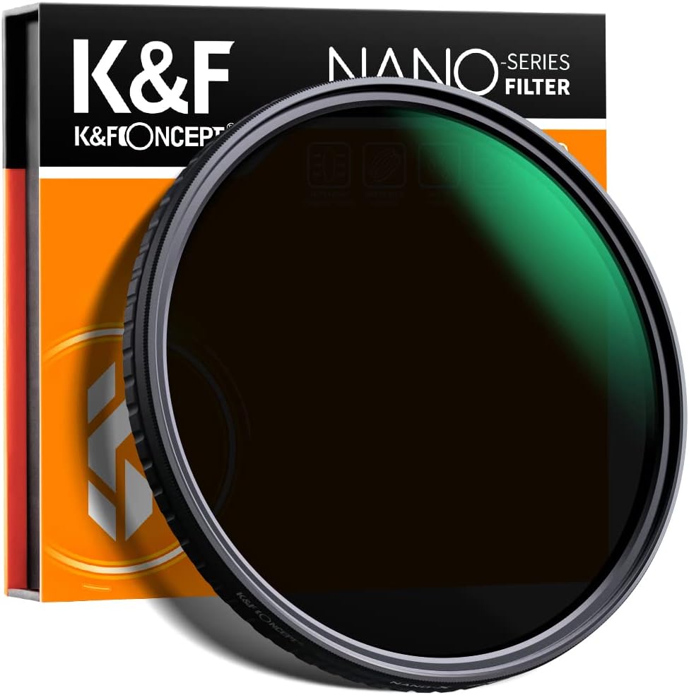 K&F Concept 67mm Variable ND Filter ND32-ND512 (5-9 Stops) HD Neutral Density Lens Filter with 28 Multi-Layer Coatings Hydrophobic/Scratch Resistant for Camera Lens Pack of 2