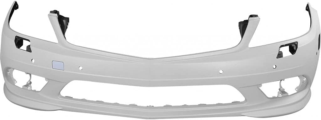 For Mercedes-Benz Bumper Cover C230/C250 2008-2011 Front | Primed | w/AMG Package | w/Headlight Washer & Parktronic Holes MB1000343 | 2048857825