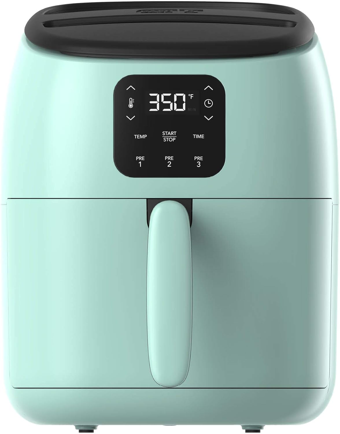 Dash Tasti-Crisp Digital Air Fryer with AirCrisp® Technology, Custom Presets, Temperature Control, and Auto Shut Off Feature, 2.6 Quart - Aqua Pack of 2