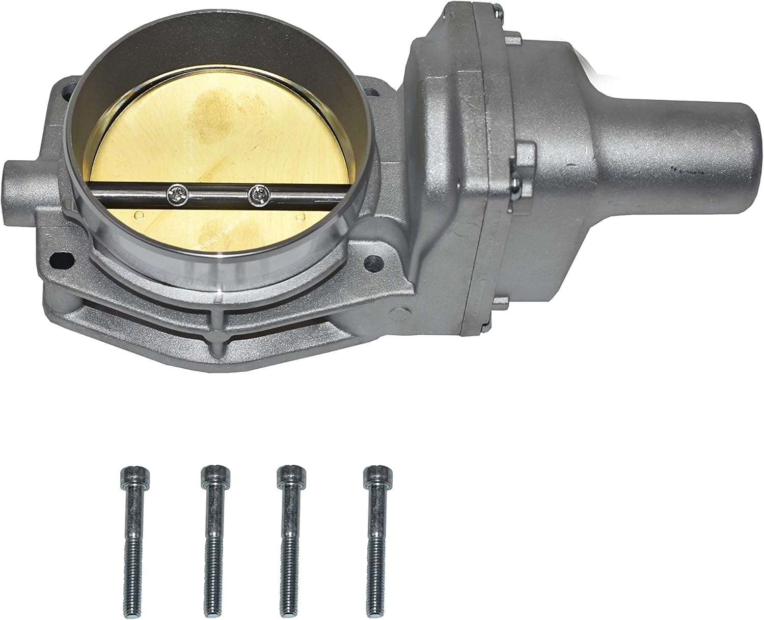 A-Team Performance - Throttle Body Drive By Wire 4 Bolt - Compatible with Chevy GM LSX LS LS1 LS2 LS3 LS6 LS7 Silver 92mm