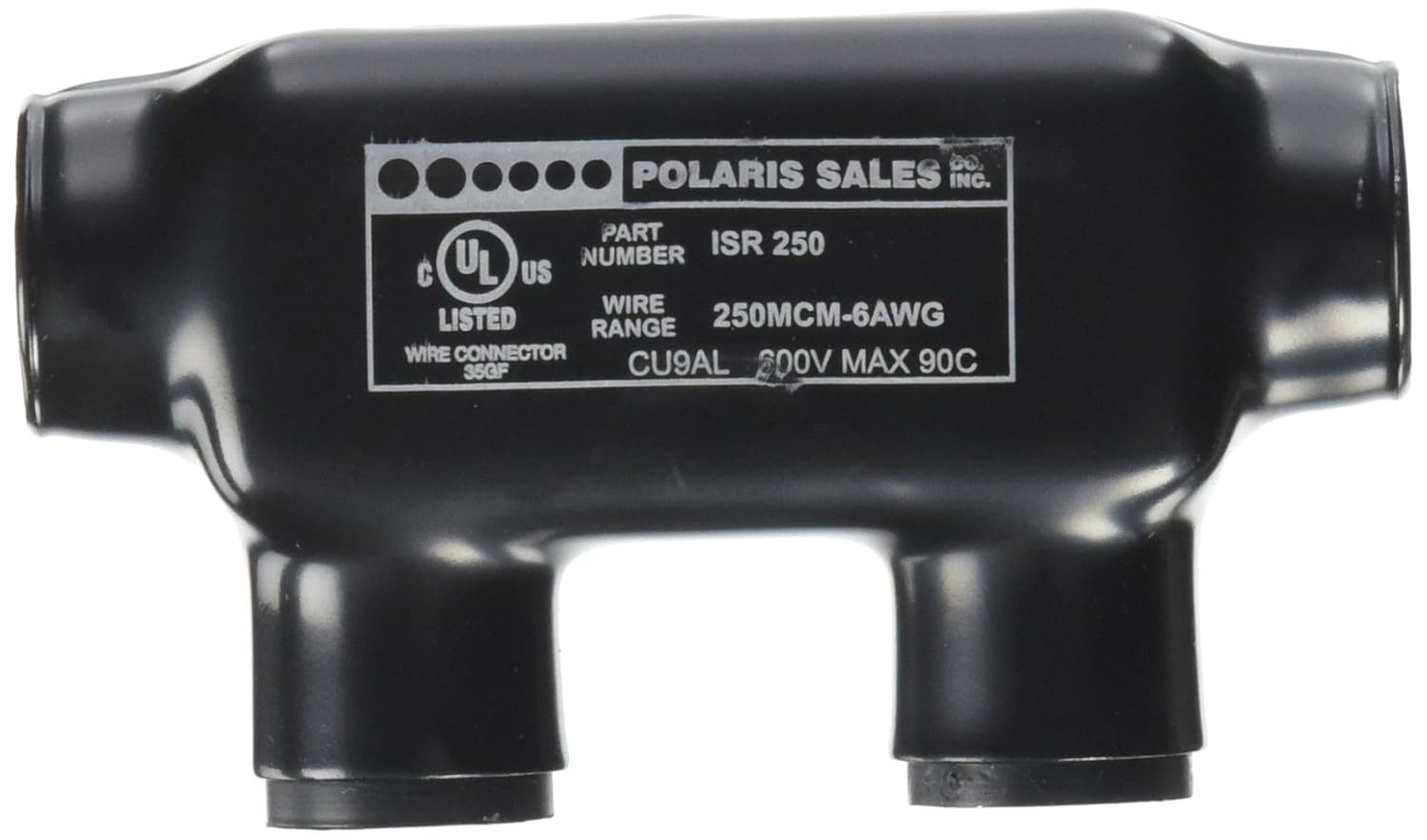 Polaris Insul-Tap Connector, For Two Wires and In-Line Splicer/Reducer, ISR Series, 350-6 AWG Wire Range, 5/16