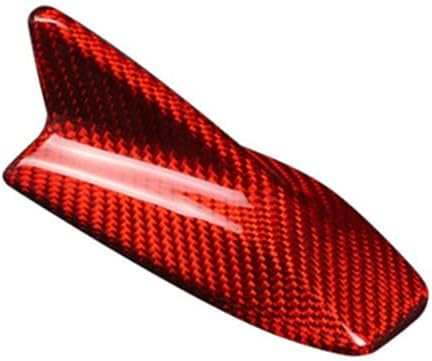 ihreesy Shark Fin Antenna,Waterproof Shark Fin Antenna Self Adhesive Roof Antenna Decorate Car Exterior Antenna Cover Fit for Lexus2009-2011 IS300C Model,Red Pack of 2