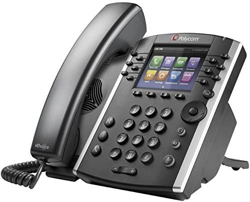 Polycom VVX 400 Series Business Media Phone POE (Power Supply Included) (Renewed) Pack of 2