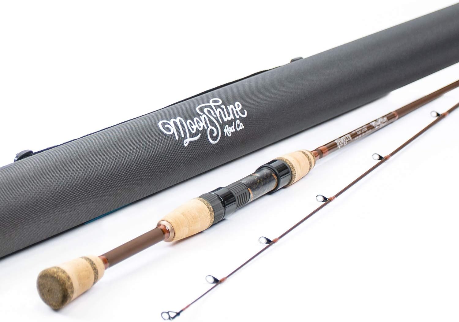 Moonshine Rod Co. The Rambler Series Spin Fishing Rod with Carrying Case