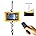 TOYO-INTL 1000kg/2000lb Digital Crane Scale Heavy-Duty Industrial Hanging Scale with Remote Control Smart Type LED Display CE Certified Electronic Weighing Crane Scale (Orange)