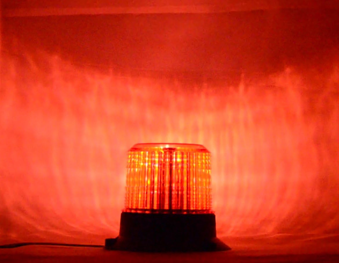 ECO Safety Lights BS2 12-110V DC Strobe Xenon Emergency Warning Light Forklift Medium Beacon (Amber) Pack of 2