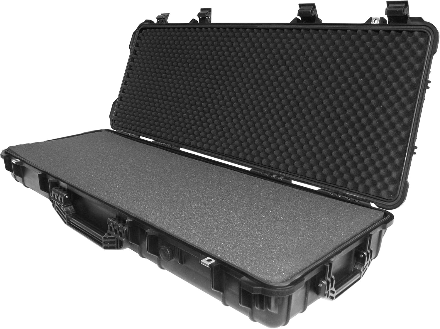 Ibex Cases 4300 (Black) Hard Protective Long Case with Foam - Watertight Camera Case for Electronics, Equipment, Tools