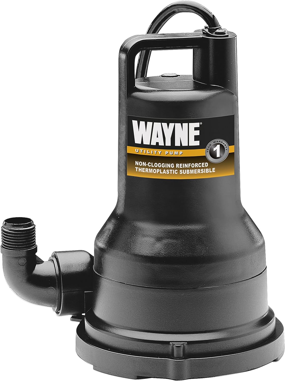WAYNE VIP50 - 1/2 HP Reinforced Thermoplastic Submersible Multi-Use Pump - Up to 2,600 Gallons Per Hour - Heavy Duty Multi-Use Pump