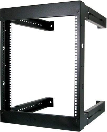 9U Open Wall Mount Frame Rack - Adjustable Depth 18