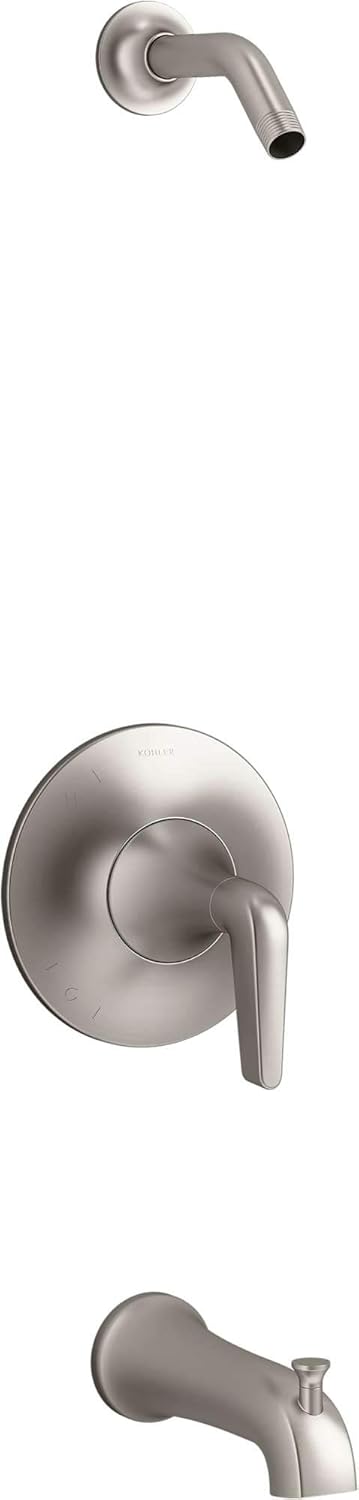 Kohler K-TLS22027-4-BN Tempered Shower Trim Set, Vibrant Brushed Nickel