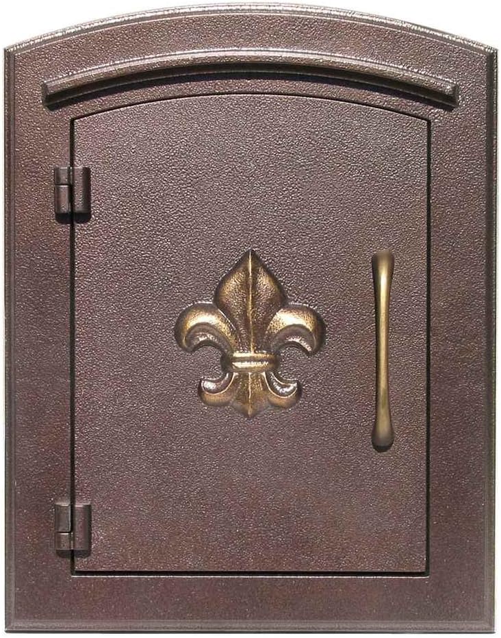 Qualarc MAN-1402-AC Manchester Column Mount Aluminum Mailbox with 