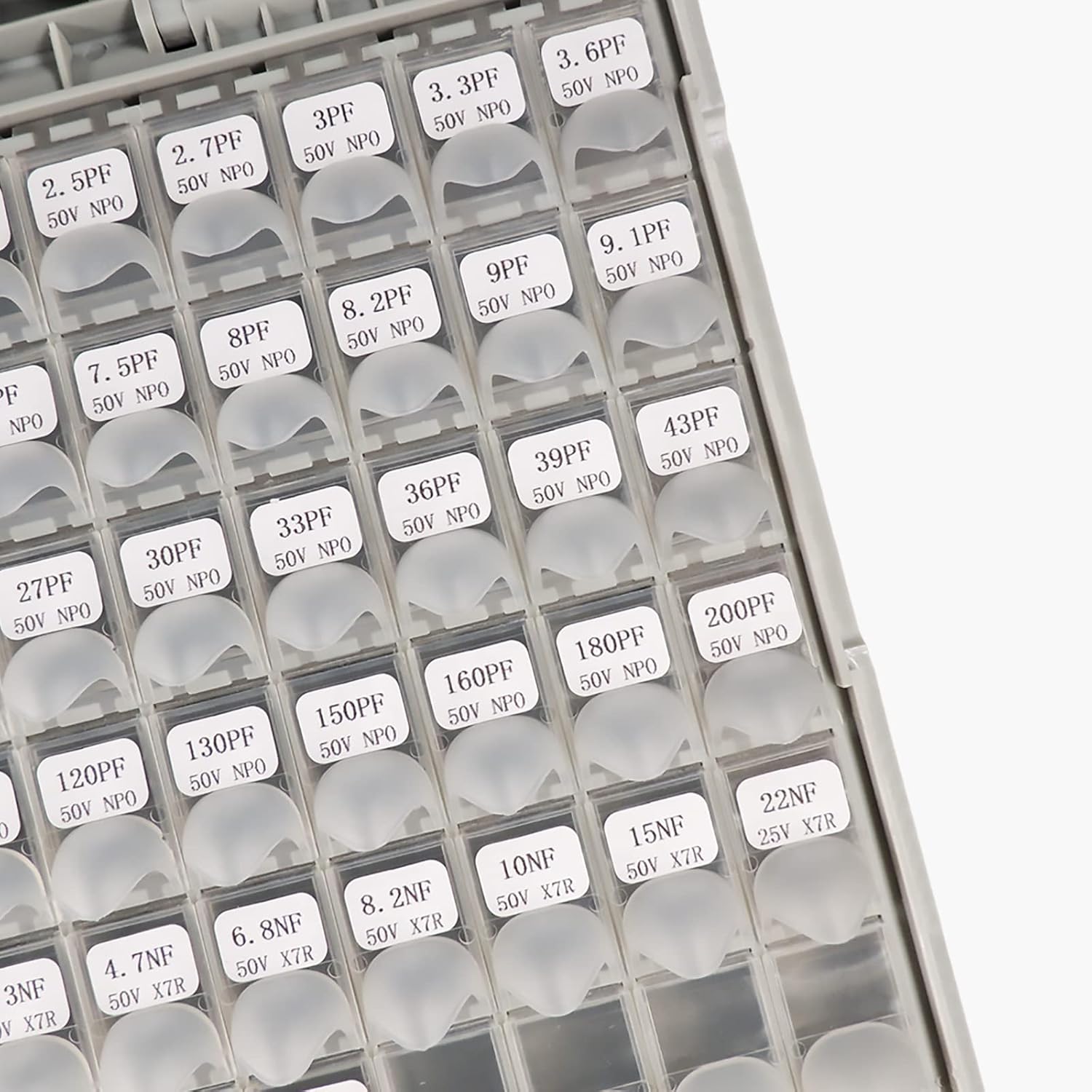 Capacitor 0402 (0.5pF-10uF) 83 Value x 100pcs = 8300pcs SMD SMT Capacitor Combo Sample Box Kit