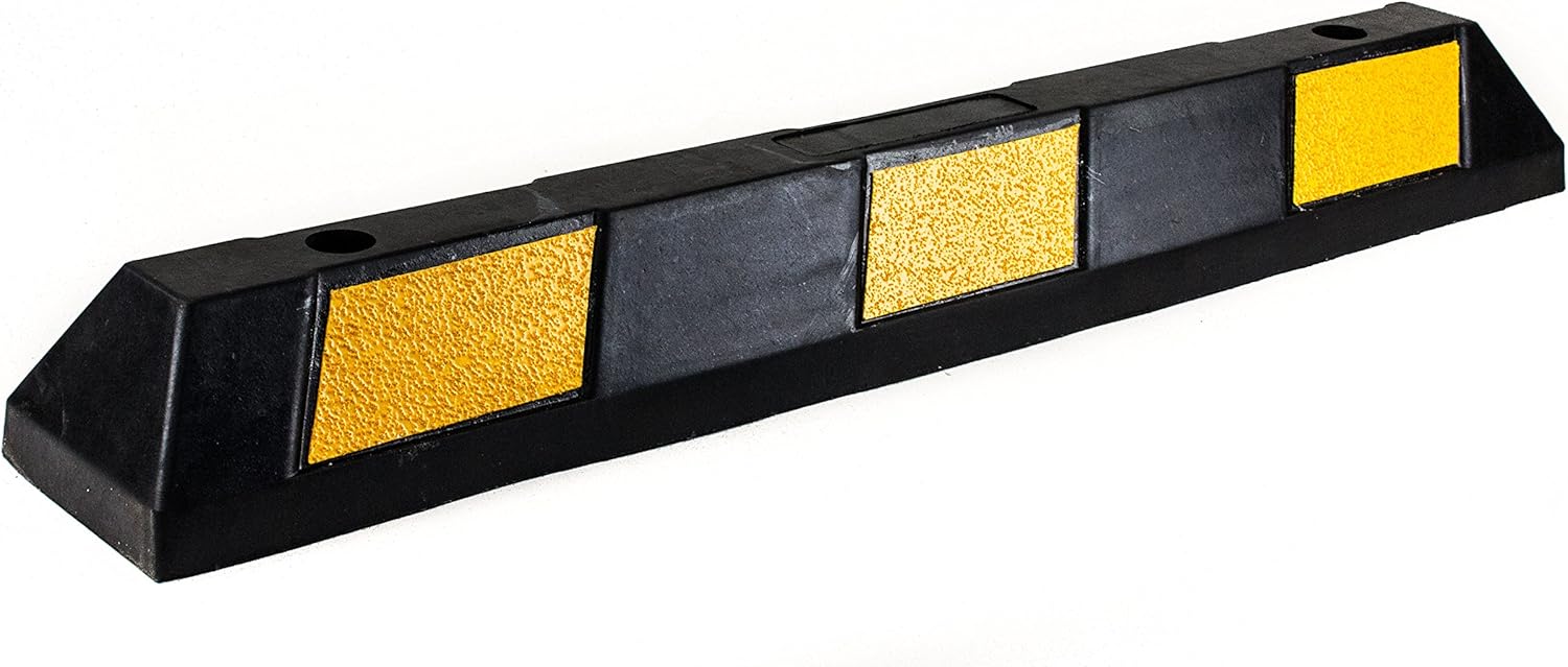 RK-BP36 Rubber Curb Parking Block for Driveway and Garage, 36 -Inch Pack of 2