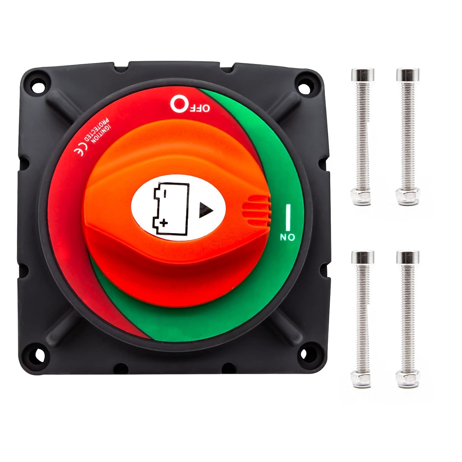 Vypart High Current Battery Switch Disconnect Switch,12-48V 600A On/Off Battery Isolator Disconnect for Marine Boat, Ship, Yacht, RV, Truck -with 4 Bolts Pack of 2