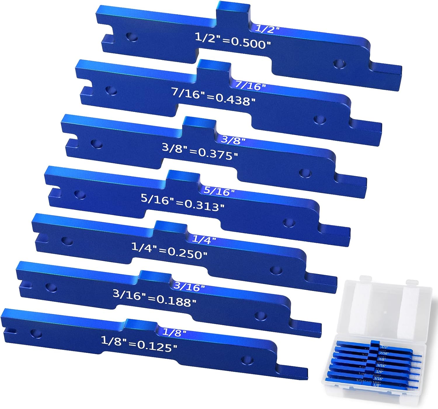 Router Table Set Up Bars - Precision Aluminum Setup Blocks Woodworking - 7 Up Bar Table Saw Accessories Tools - Favorite for Carpenter, Construction, Woodworking, DIY-(Set of 7) Pack of 2